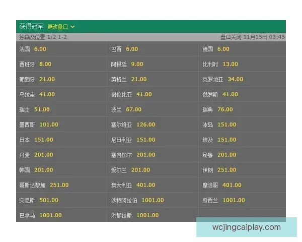 世界杯竞猜赔率深度分析与投注技巧探索助力精准预测